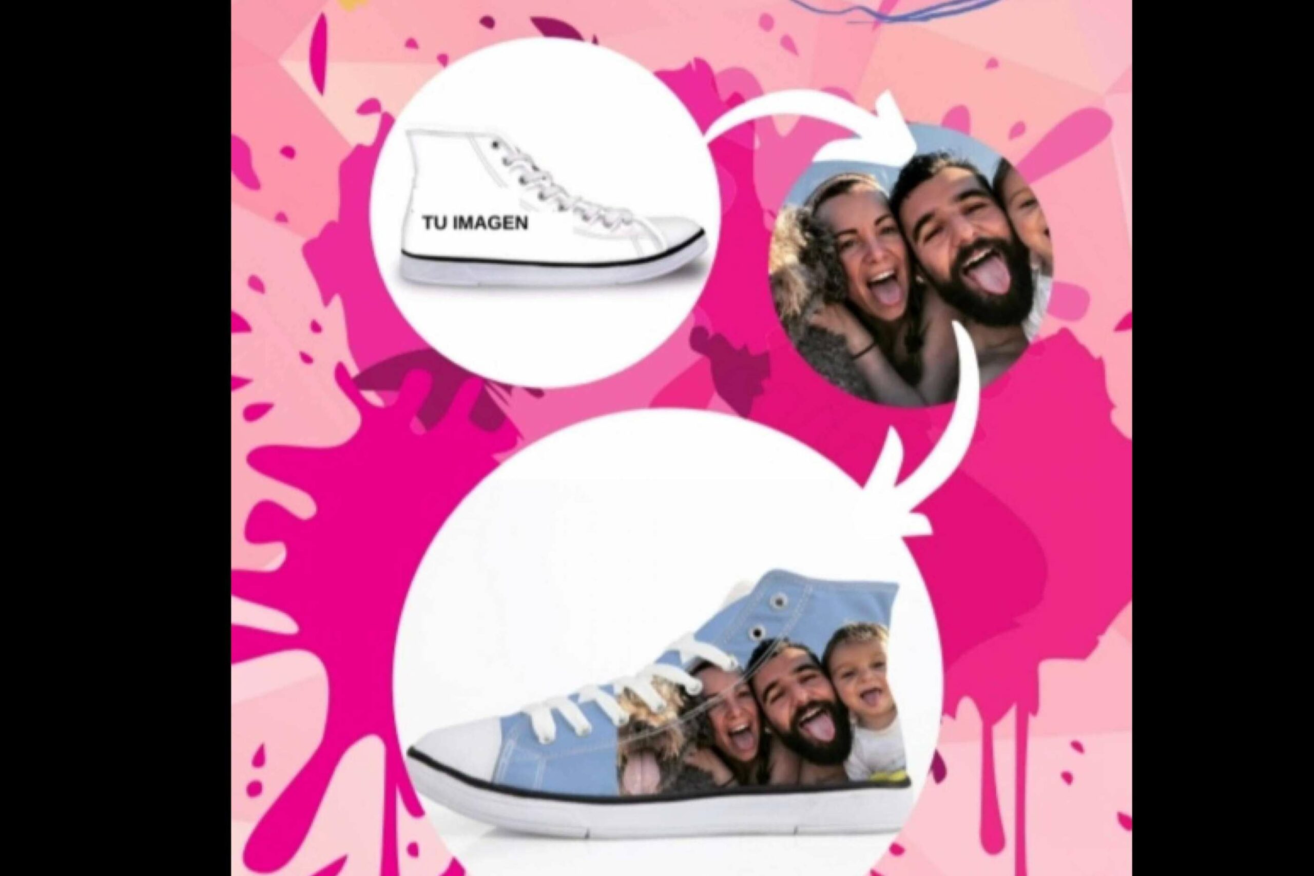 Personalización de zapatillas para toda España y Portugal en la tienda online OriginalFeet