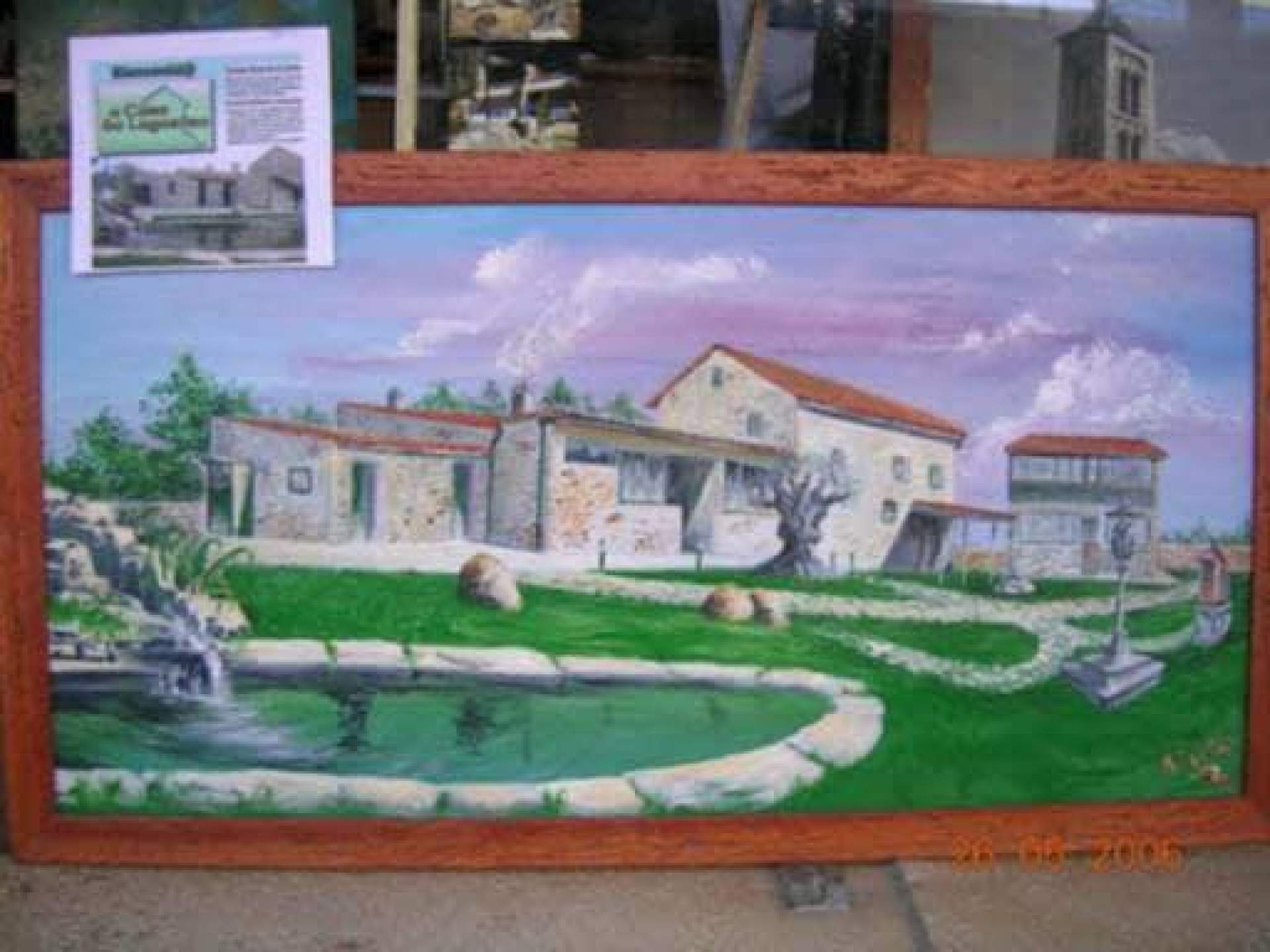 El artista Miguel Estaña vende sus obras en su página web El Pintor de Internet y ofrece un taller en braille