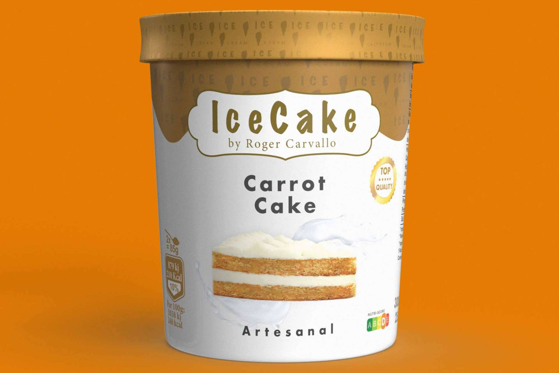 Roger Carvallo presenta el helado de carrot cake, la nueva delicia de IceCake
