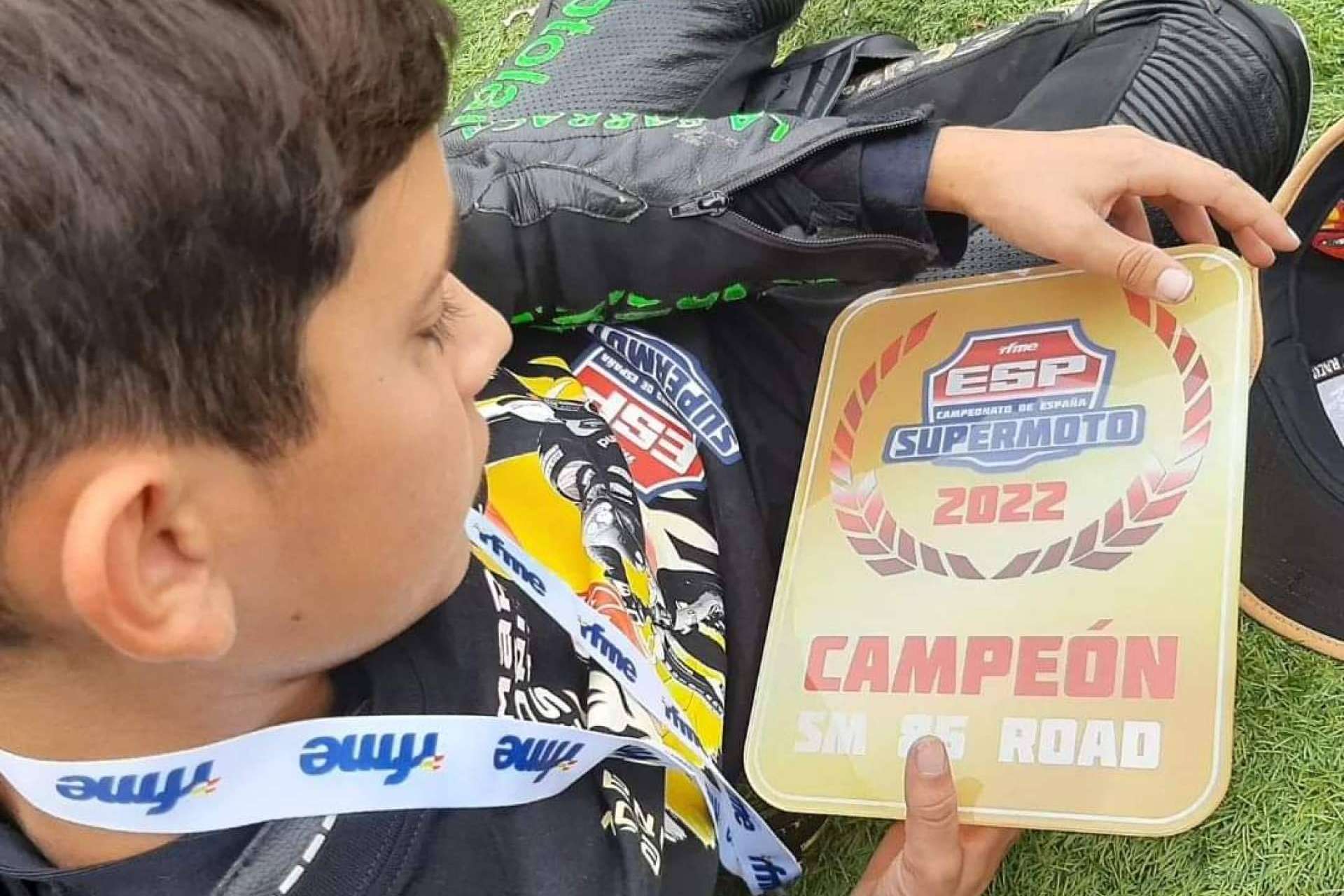 Marc Moñinos Esteve campeón de España Supermoto 85cc