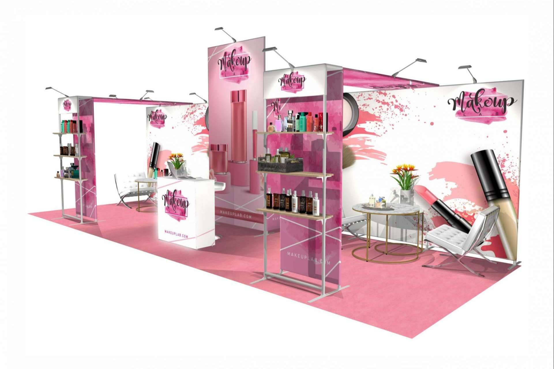 Animación de los stands portátiles en eventos, con Olika