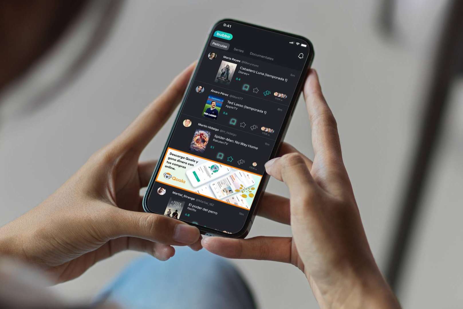 La nueva red social para elegir qué ver en las plataformas de streaming favoritas, Bubbo