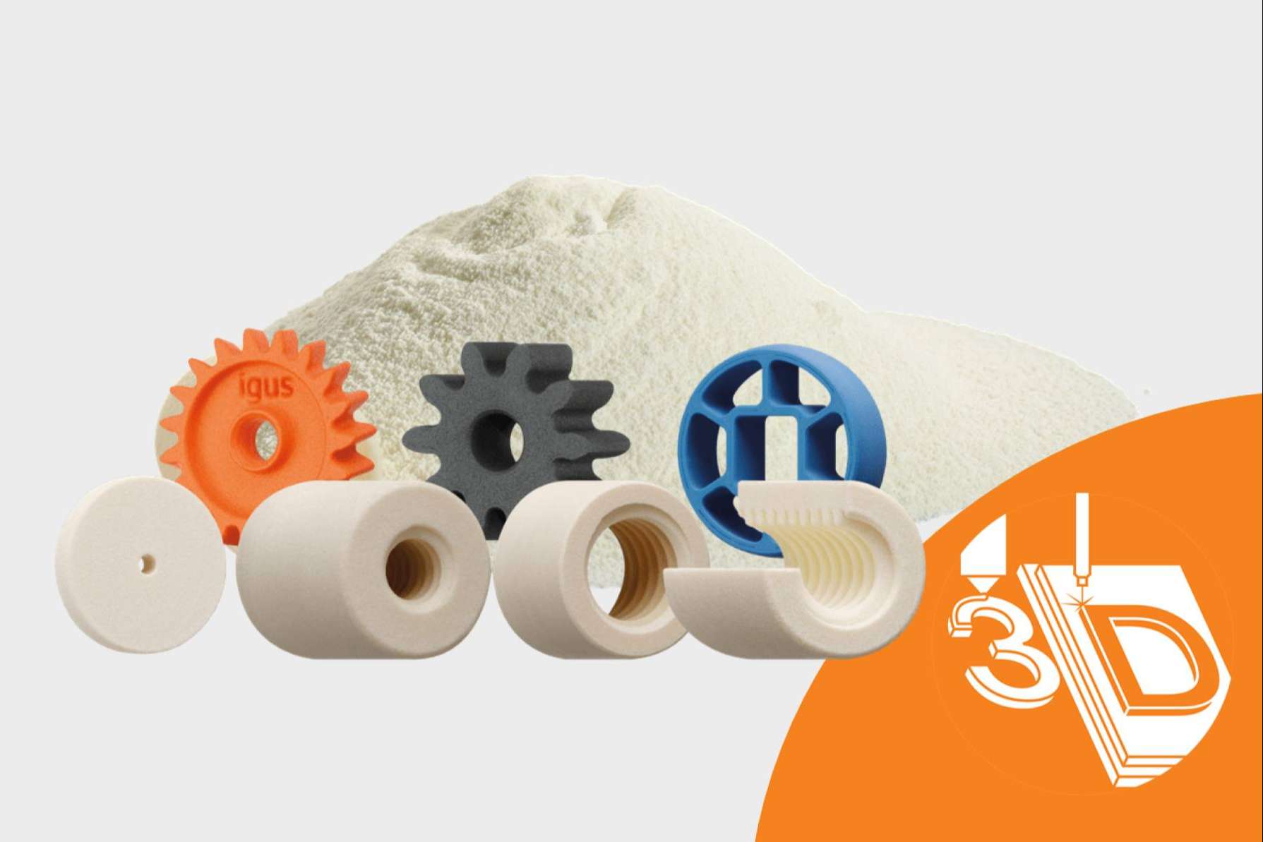 Impresión 3D industrial con plásticos que resisten el desgaste, de la mano de igus