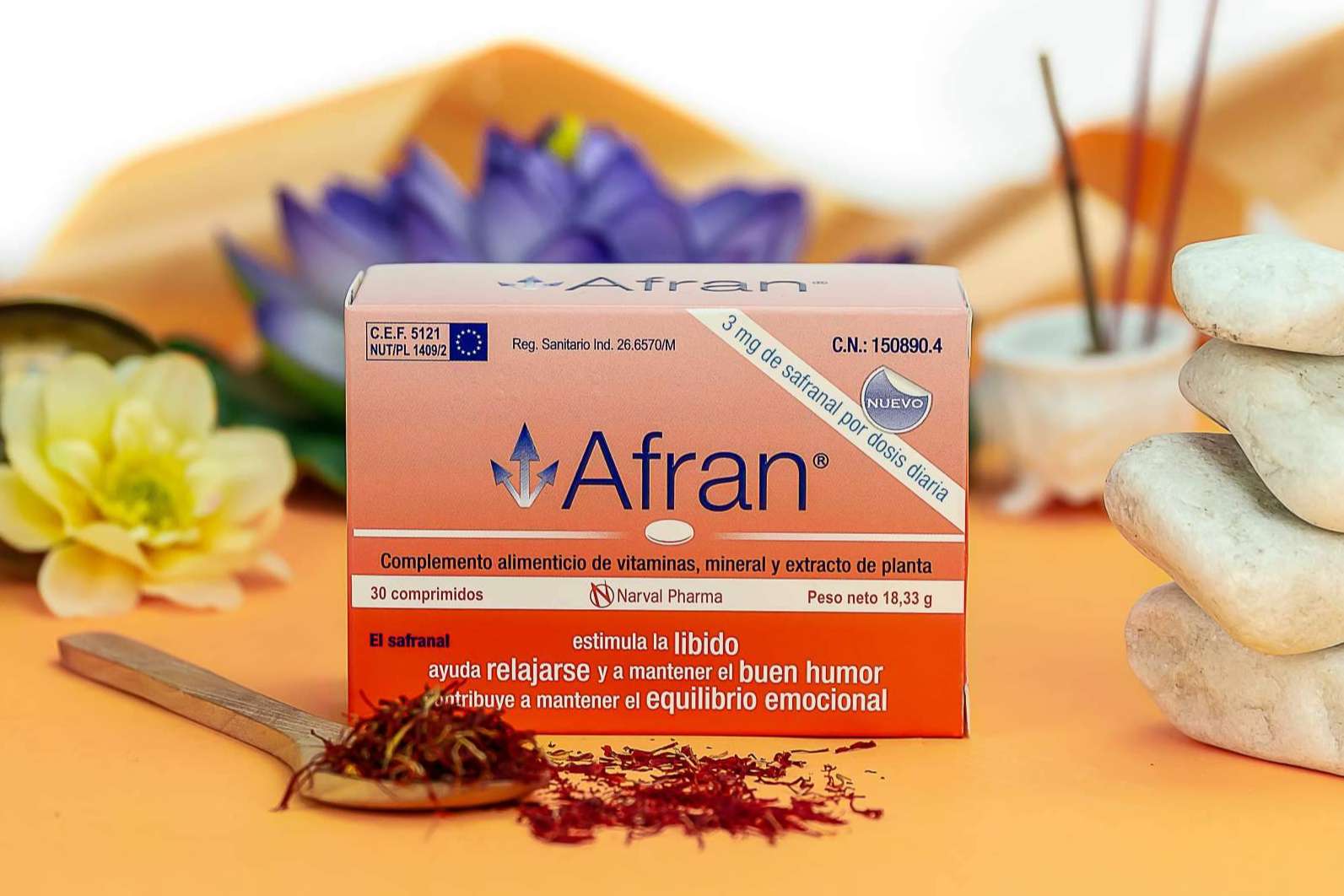 Extracto de azafrán frente a los sofocos de la menopausia, cualidades del producto Afran