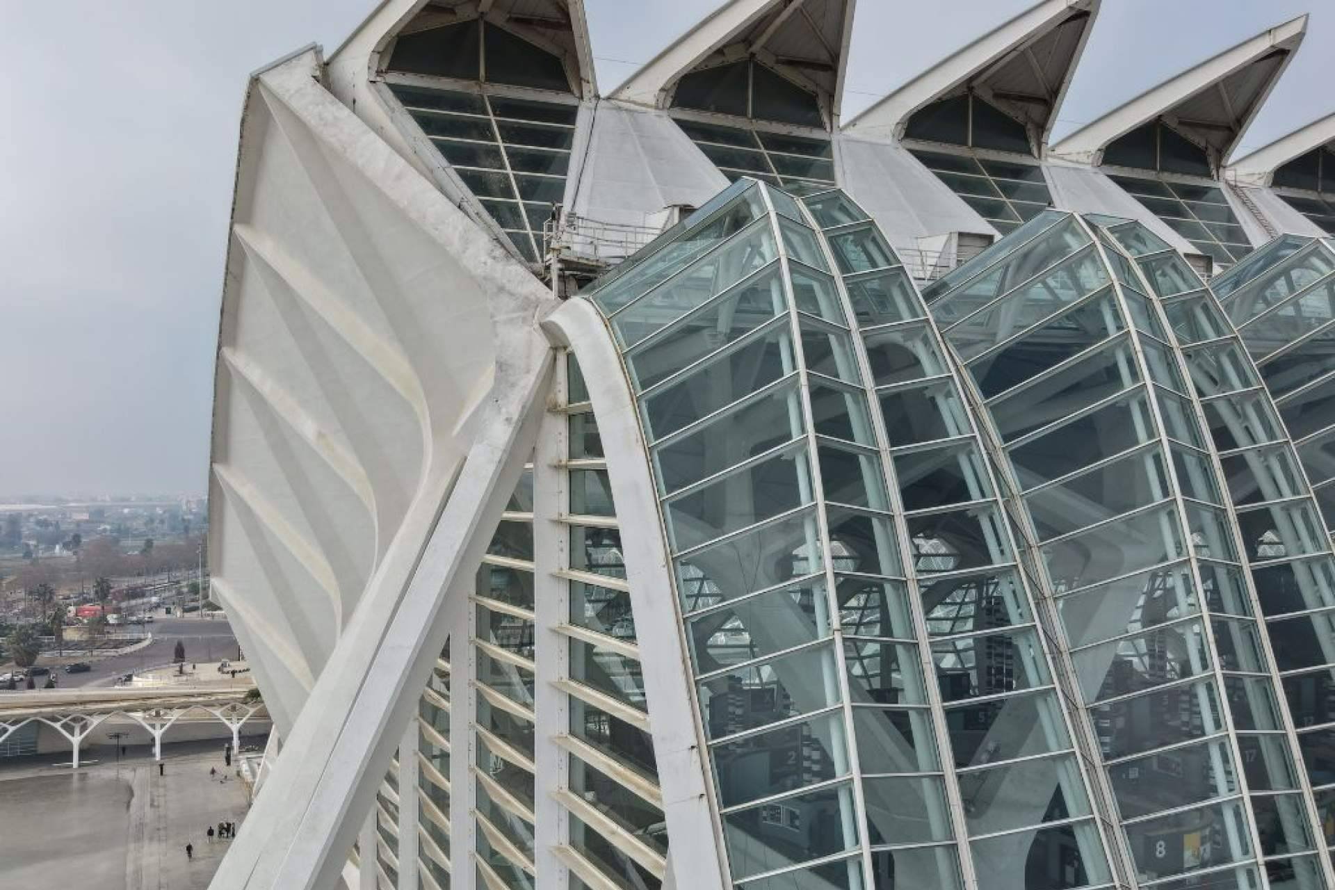 El Museu de les Ciències deValència acoge una prueba técnica de limpieza con drones