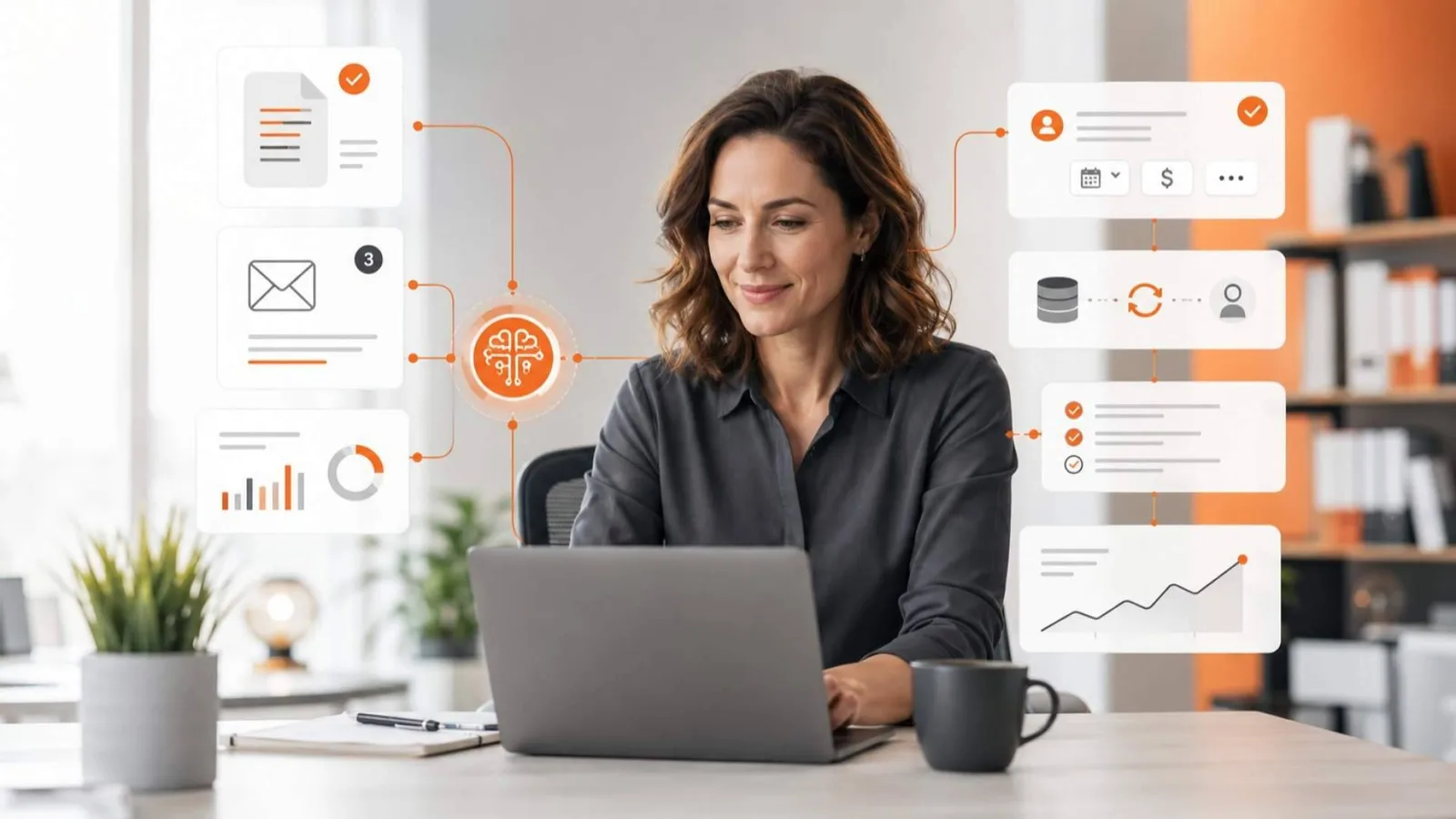 La automatización empresarial con inteligencia artificial transforma la gestión de las tareas administrativas